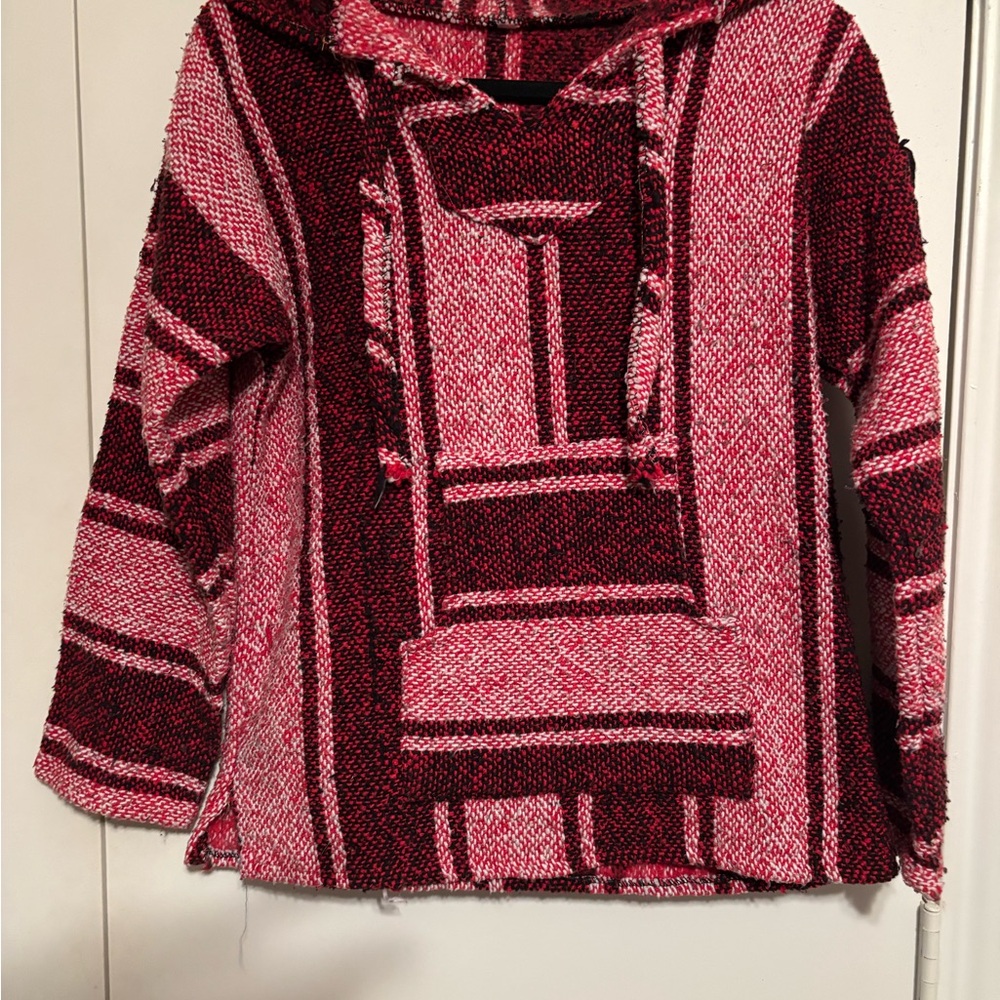 Pink and Black Baja Hoodie